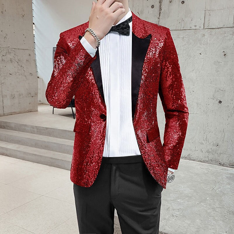 Men's Sequin Suit Jacket - view 3