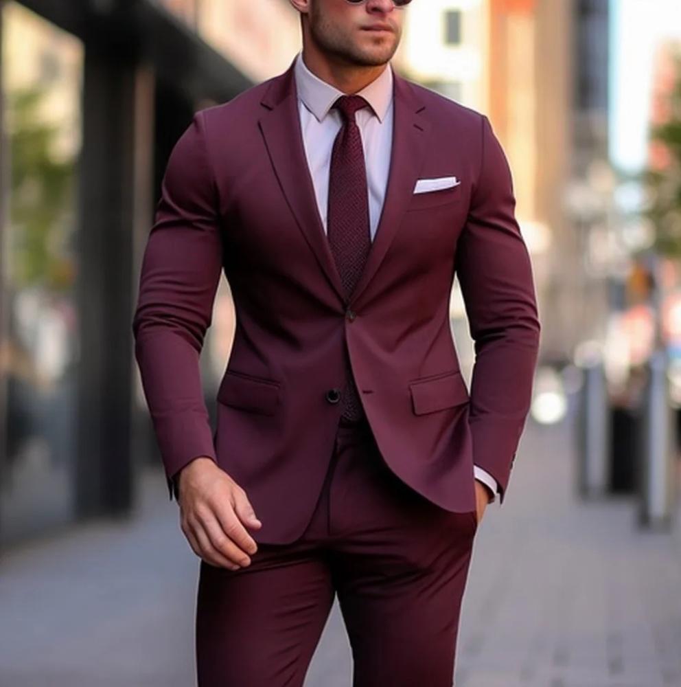 Groomsman Two-Piece Wedding Suit - view 7