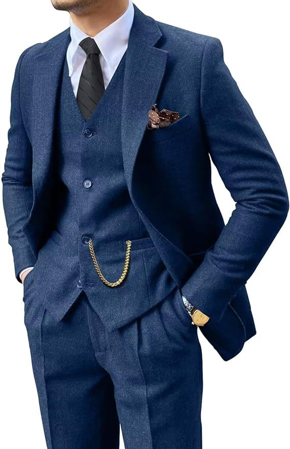 Men's Herringbone Suit - view 7