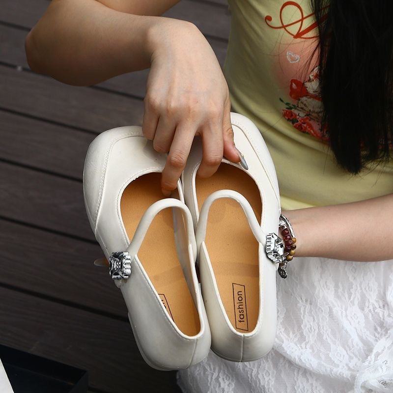 Mary Jane Flat Evening Pumps - view 2