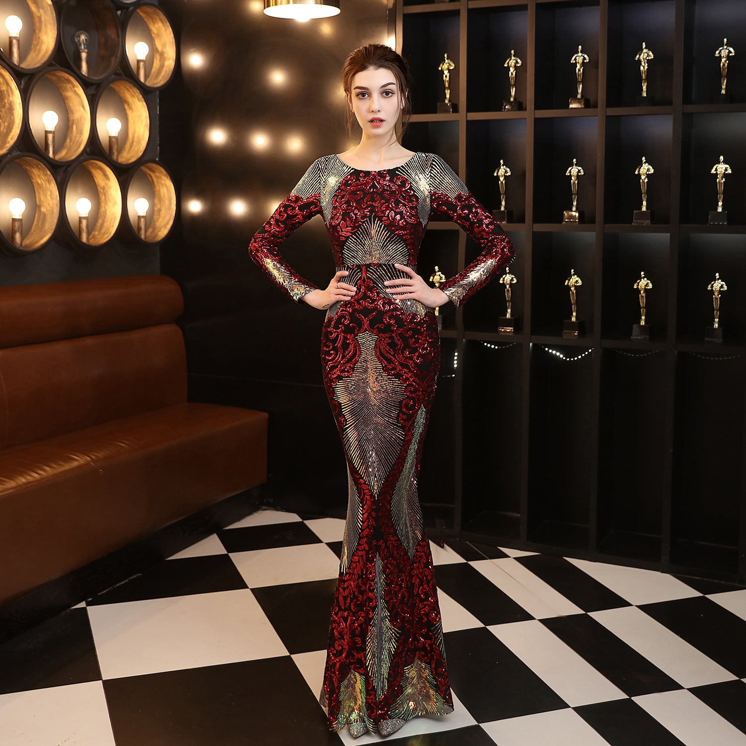 Sequin Evening Gown - view 6