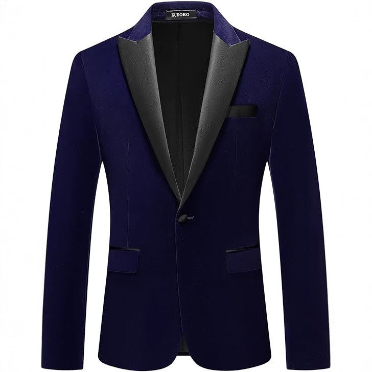 Men's Velvet Lapel Suit Jacket - view 3