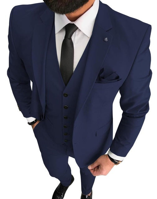 Business Casual Men's Three-piece Suit - view 4