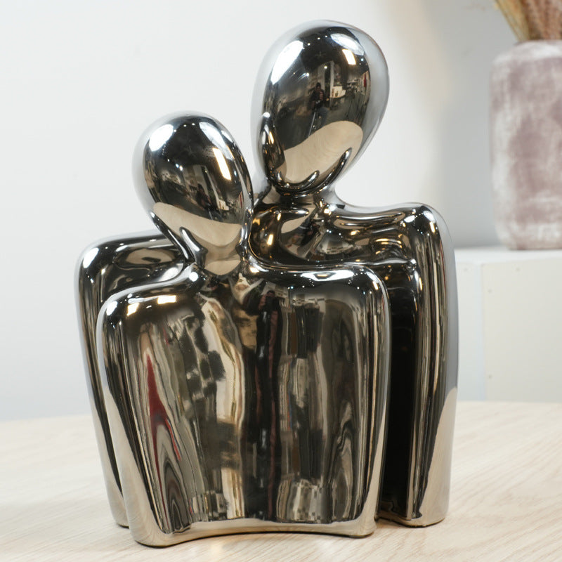 Ceramic Couple Wedding Figurine Ornament - view 1