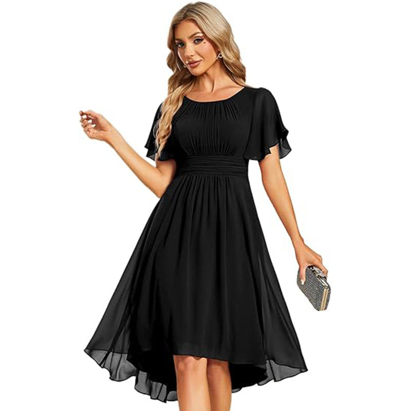 Short Sleeve Elegant Evening Dress - view 1