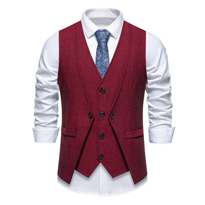 Retro Two-Piece Vest Suit - view 2