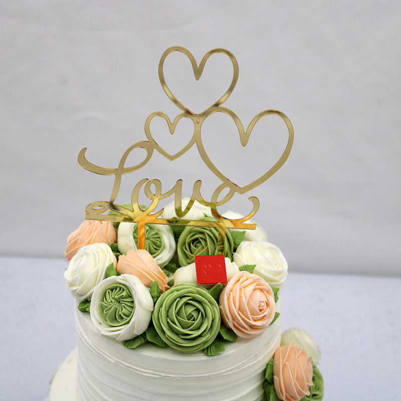 LOVE Acrylic Cake Topper - view 1