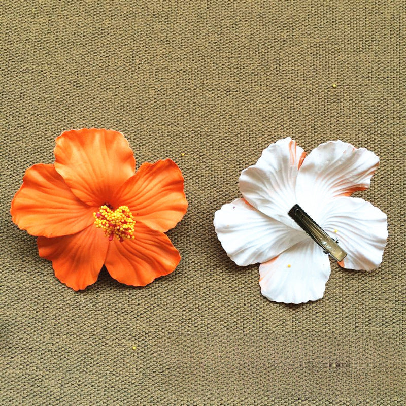 Hibiscus Flower Bridal Hairpin - view 4