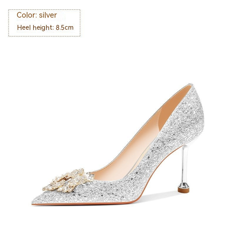 Crystal Wedding Heels - view 6