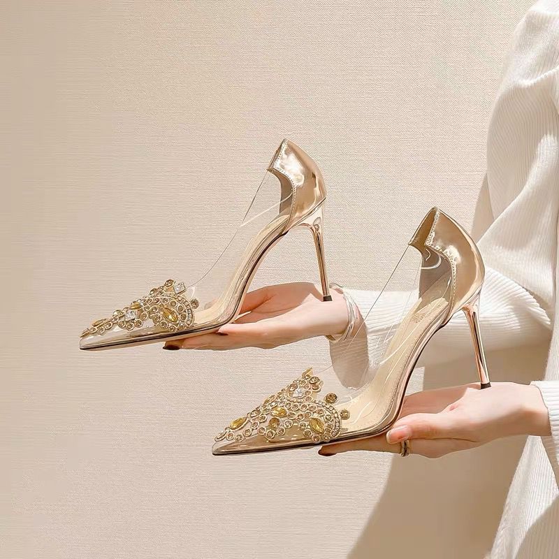 Rhinestone Wedding Heels - view 3