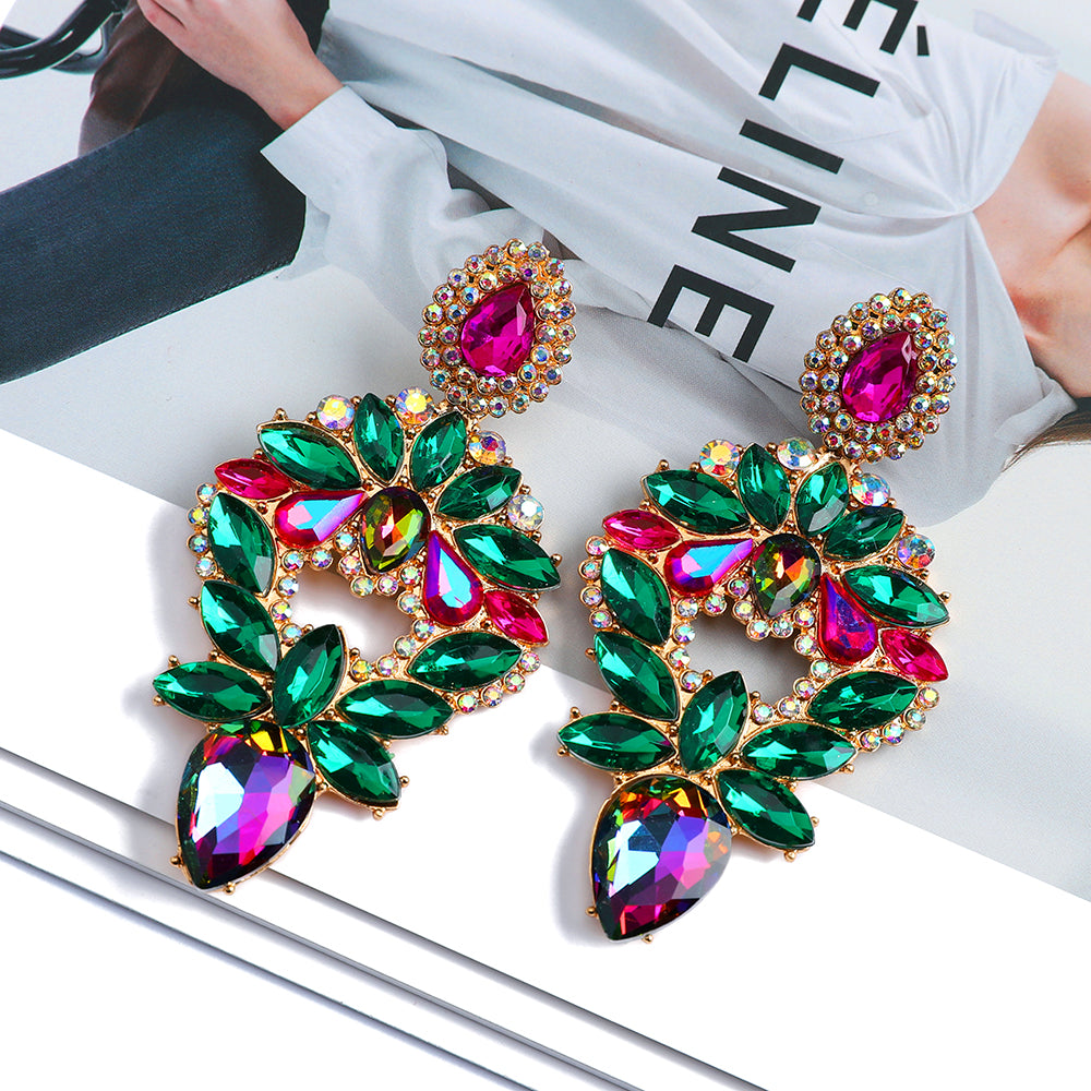 Crystal Wedding Earrings - view 2
