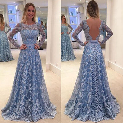 Blue Lace Gown