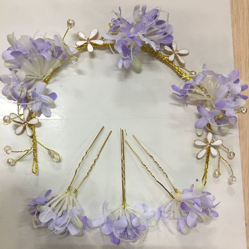 Handmade Floral Wreath Headpiece - view 3
