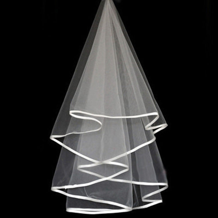 Satin Wedding Veil - view 1