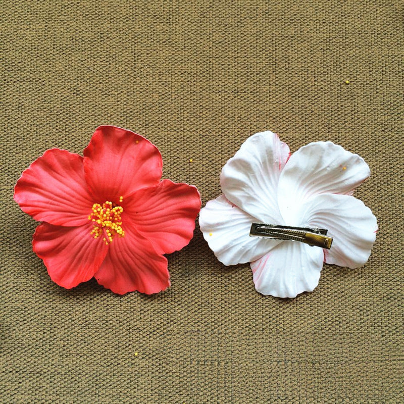 Hibiscus Flower Bridal Hairpin - view 2