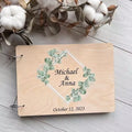 Wooden Wedding Guest Book - view 1