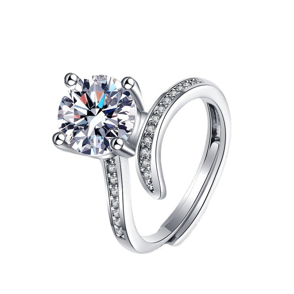 Crystal Wedding Ring - view 2