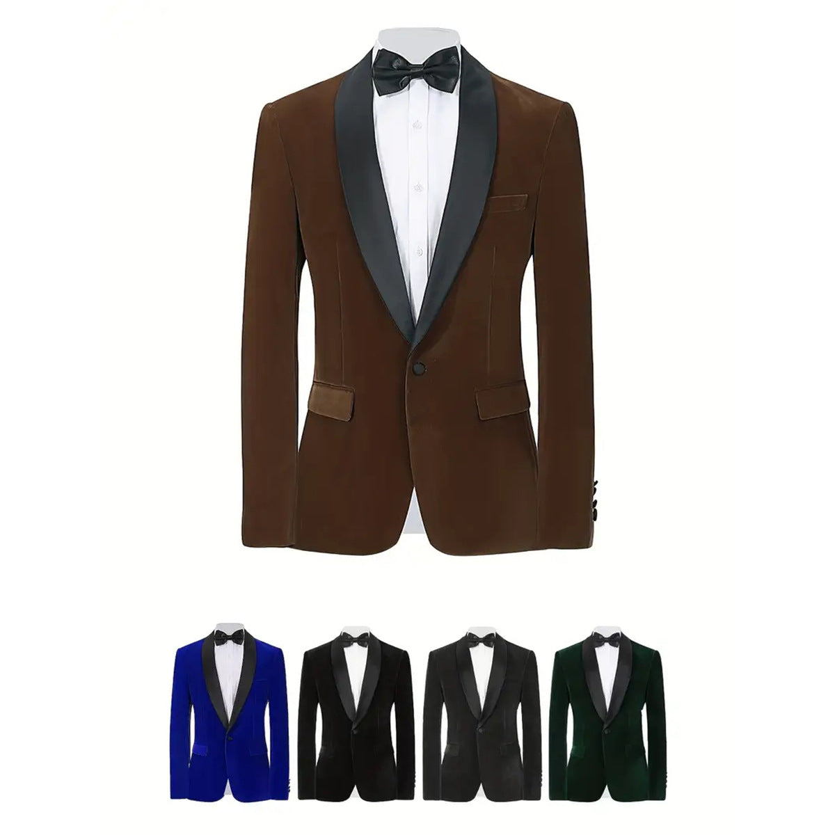 Men's Velvet Wedding Blazer - view 3