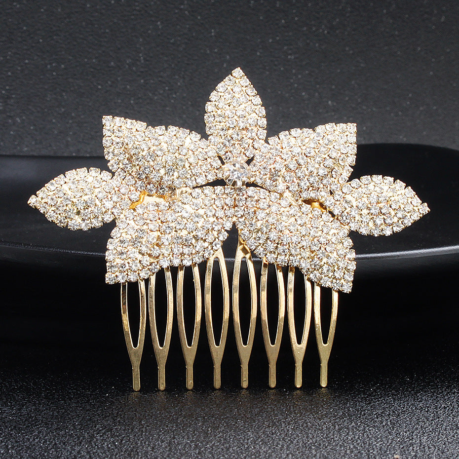 Bridal Rhinestone Hair Comb Headpiece - view 2