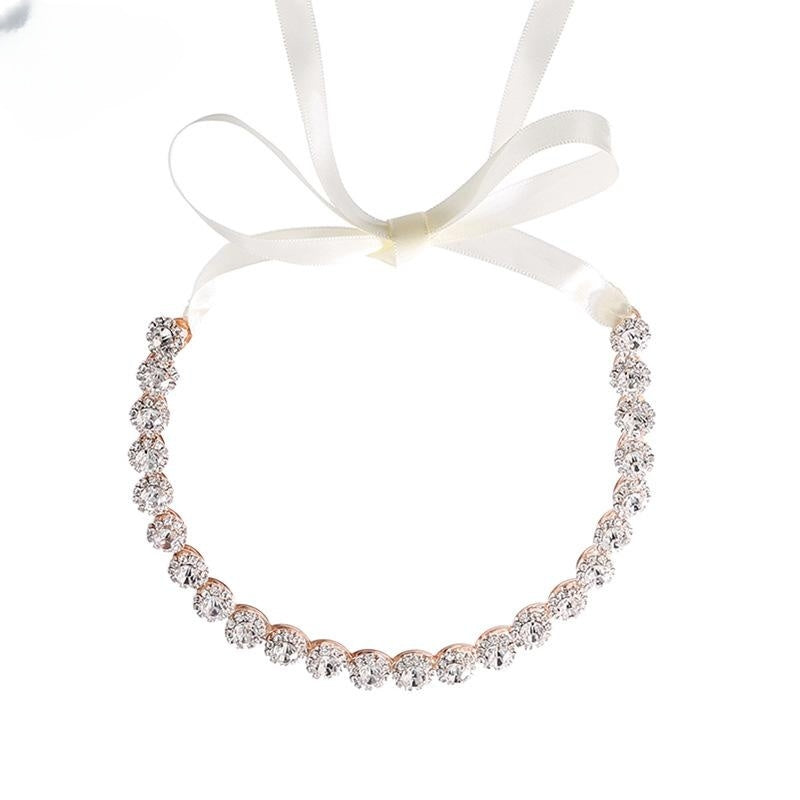 Bridal Rhinestone Sunflower Hair Band - view 2