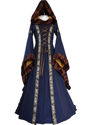 Hooded Velvet Gown - view 4