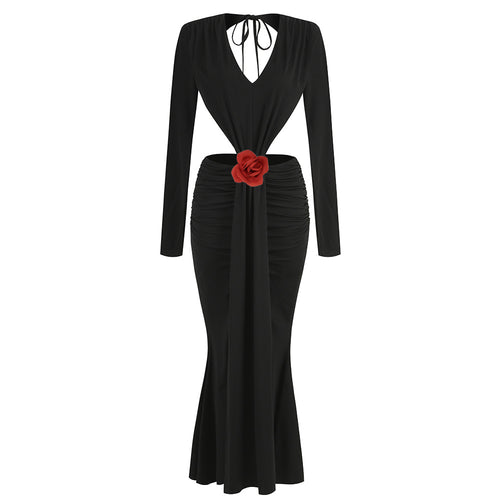 Black Mermaid Gown
