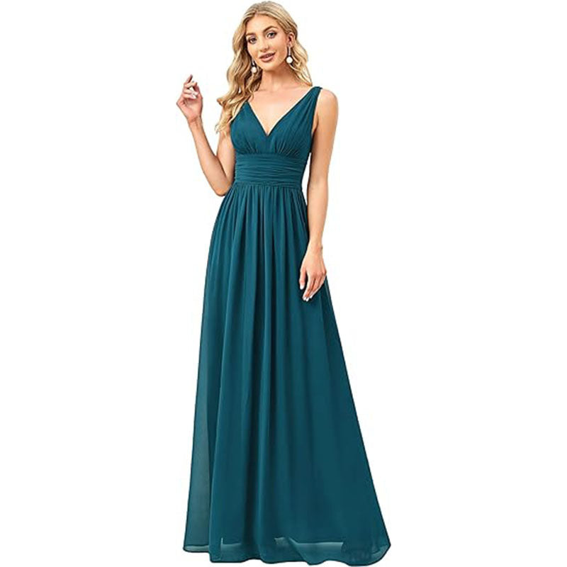 V-Neck Bridesmaid Dress - view 5