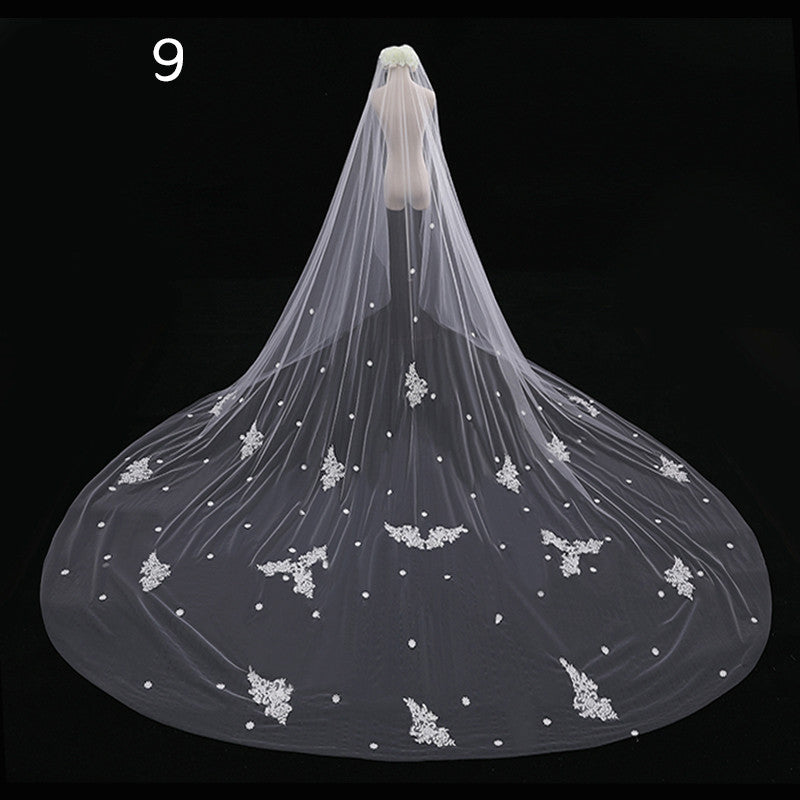 Long Tail Wedding Veil - view 8