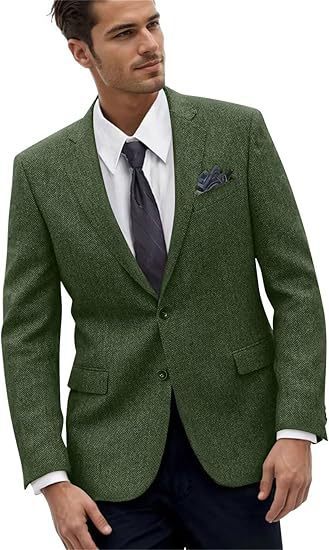 Retro Men's Slim-fit Business Suit Jacket - view 9
