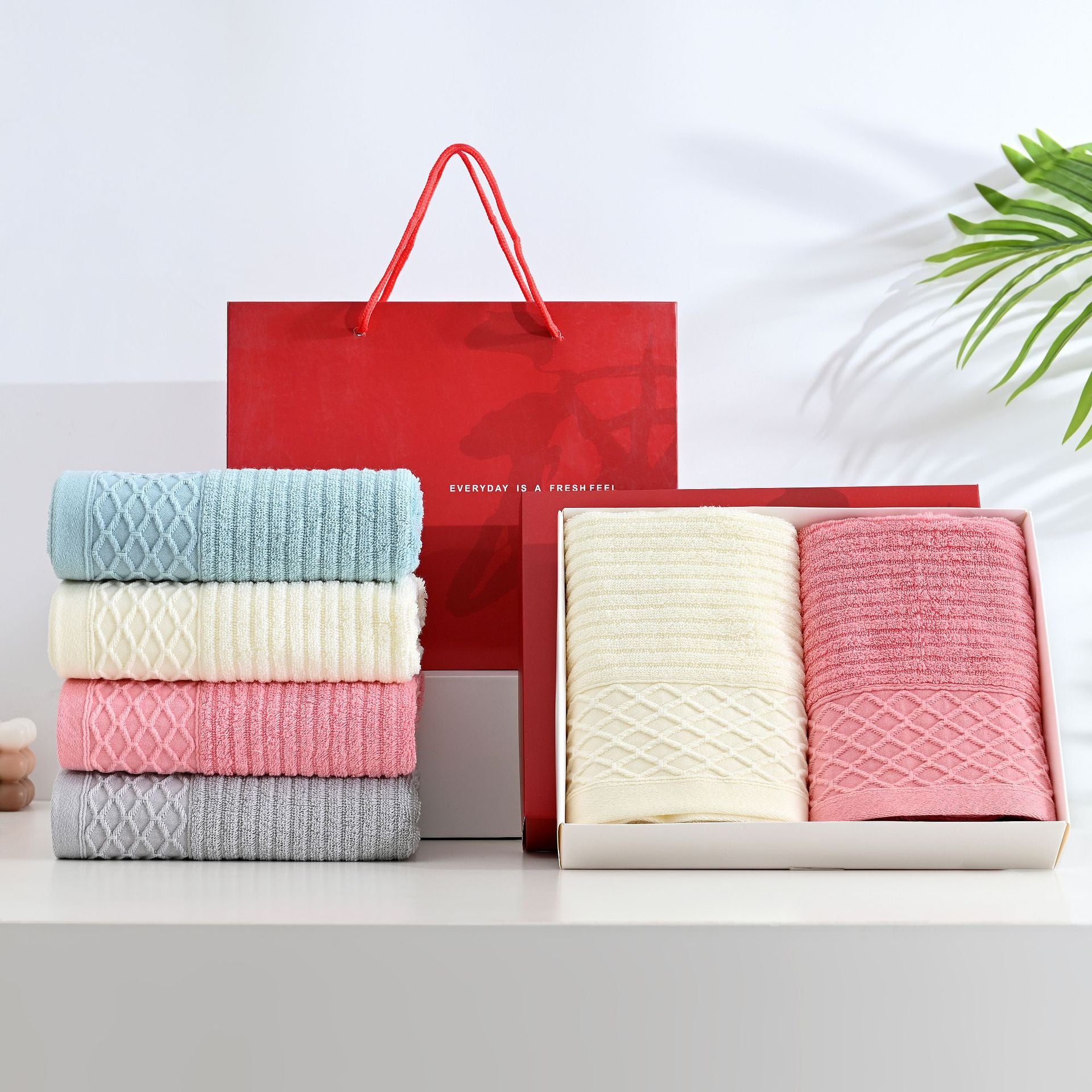 Cotton Bath Towel Wedding Favor Set - view 6
