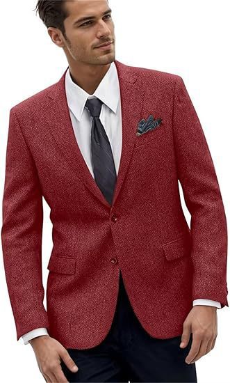 Retro Men's Slim-fit Business Suit Jacket - view 8