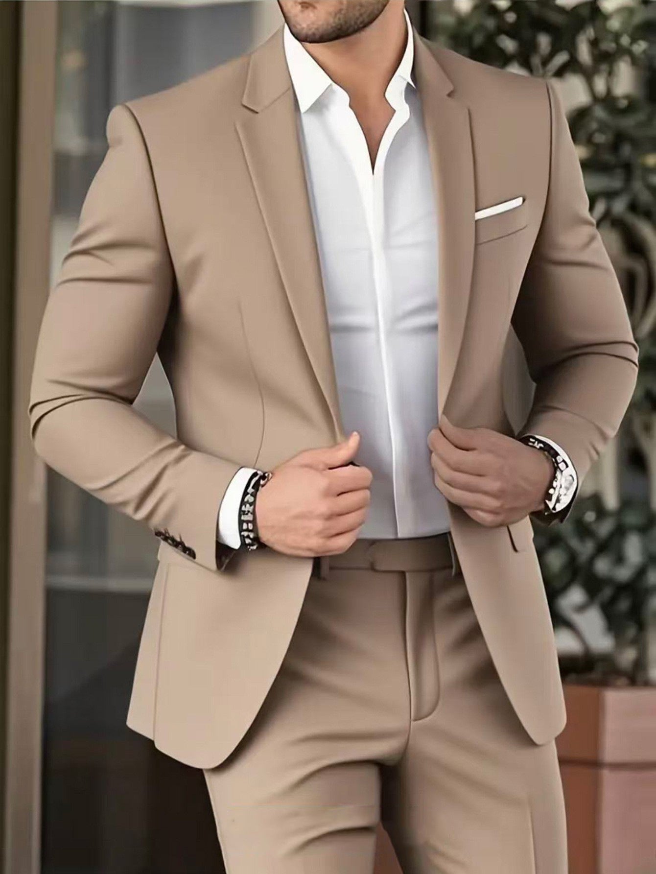 Slim-Fit Men's Suit and Trousers - view 5
