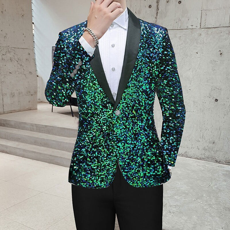Men's Sequin Suit Jacket - view 6