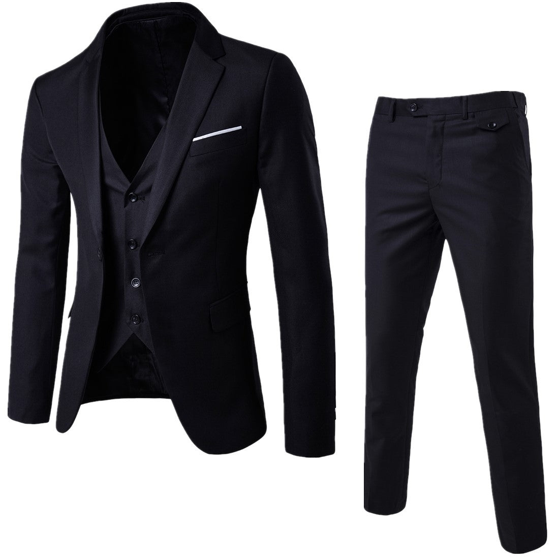 Three-Piece Slim-Fit Suit - view 9
