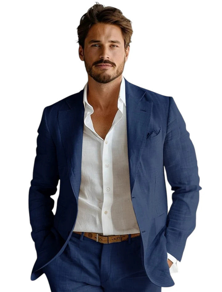 Men's Plus-size British Business Suit Jacket - view 2