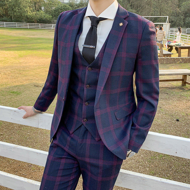 Men's Slim-fit British-style Suit - view 3