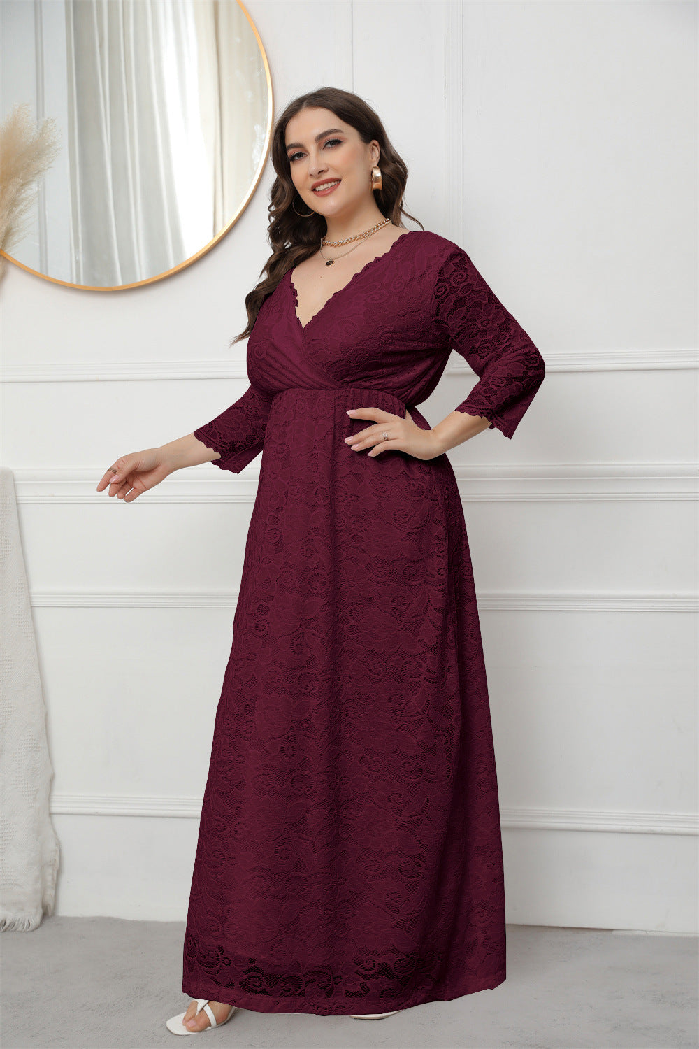 Lace A-Line Bridesmaid Dress - view 3