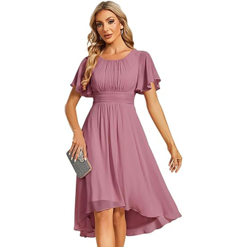 Short Sleeve Elegant Evening Dress - view 8