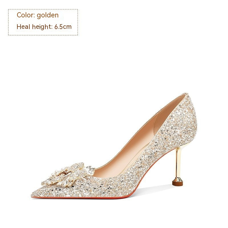 Crystal Wedding Heels - view 2
