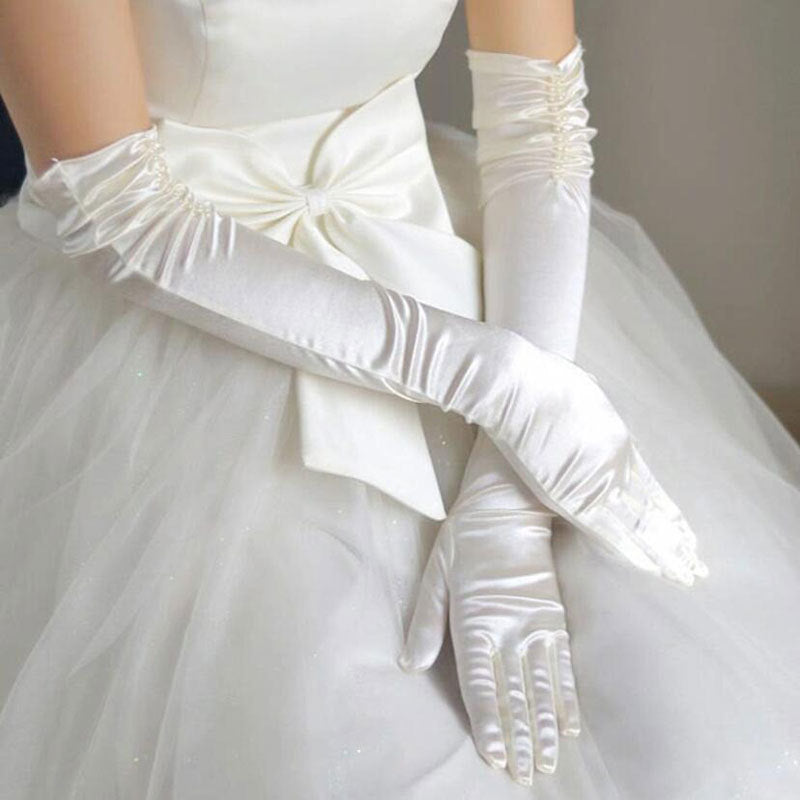 Satin Long Gloves - view 4