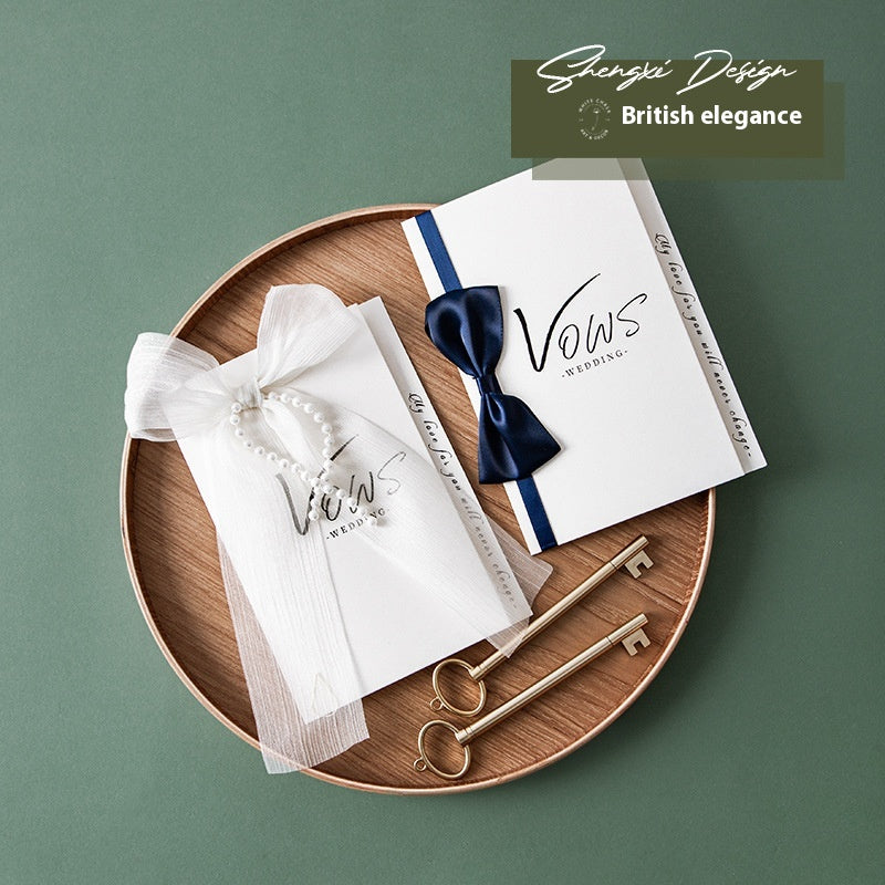 Wedding Vows Marriage Oath Hand Card - view 3