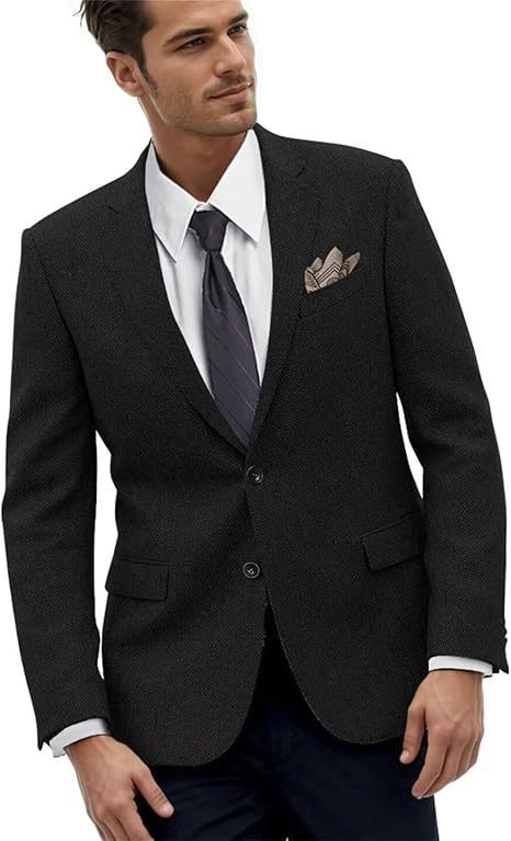 Retro Men's Slim-fit Business Suit Jacket - view 4