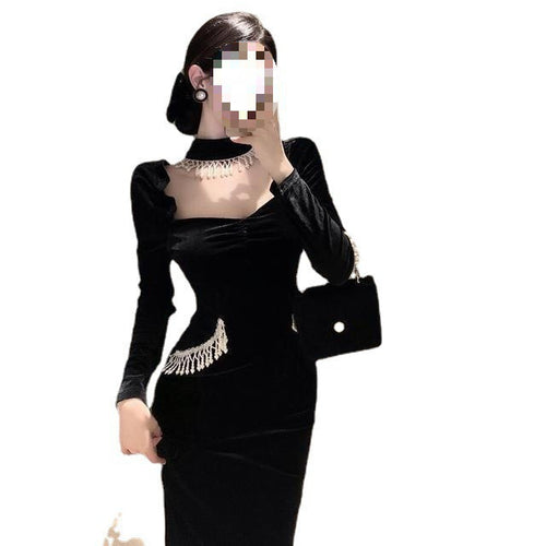 Black Velvet Dress