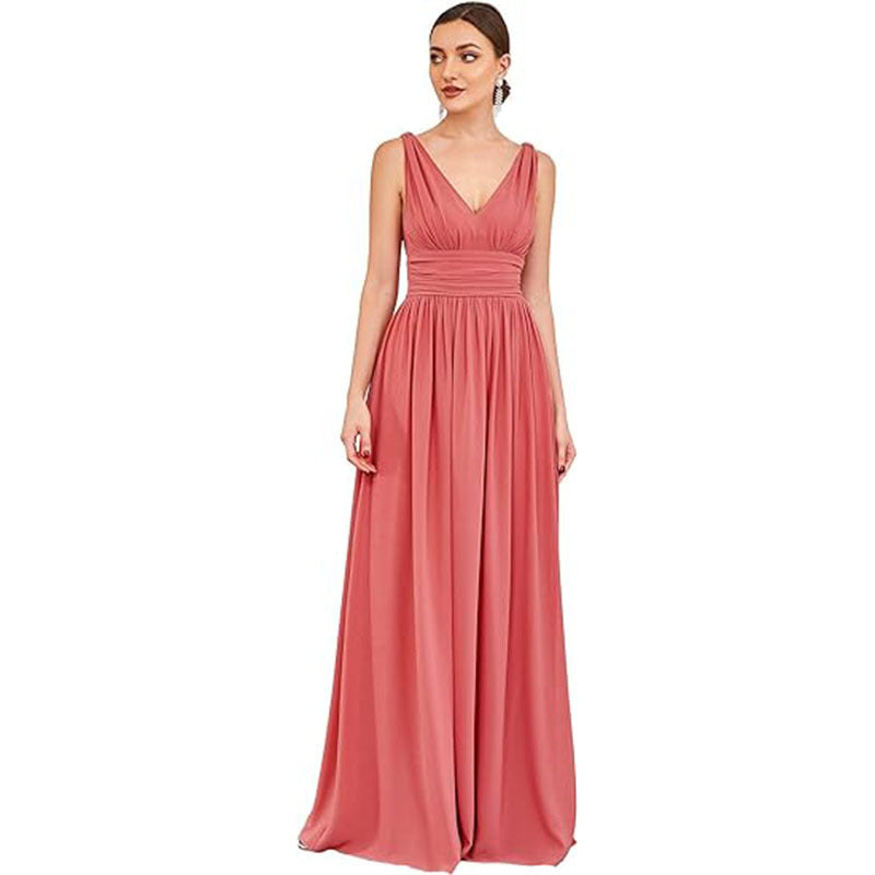 V-Neck Bridesmaid Dress - view 7