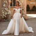 Removable Trailing Wedding Dress - view 1