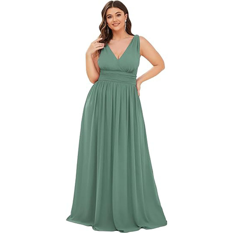 V-Neck Bridesmaid Dress - view 3