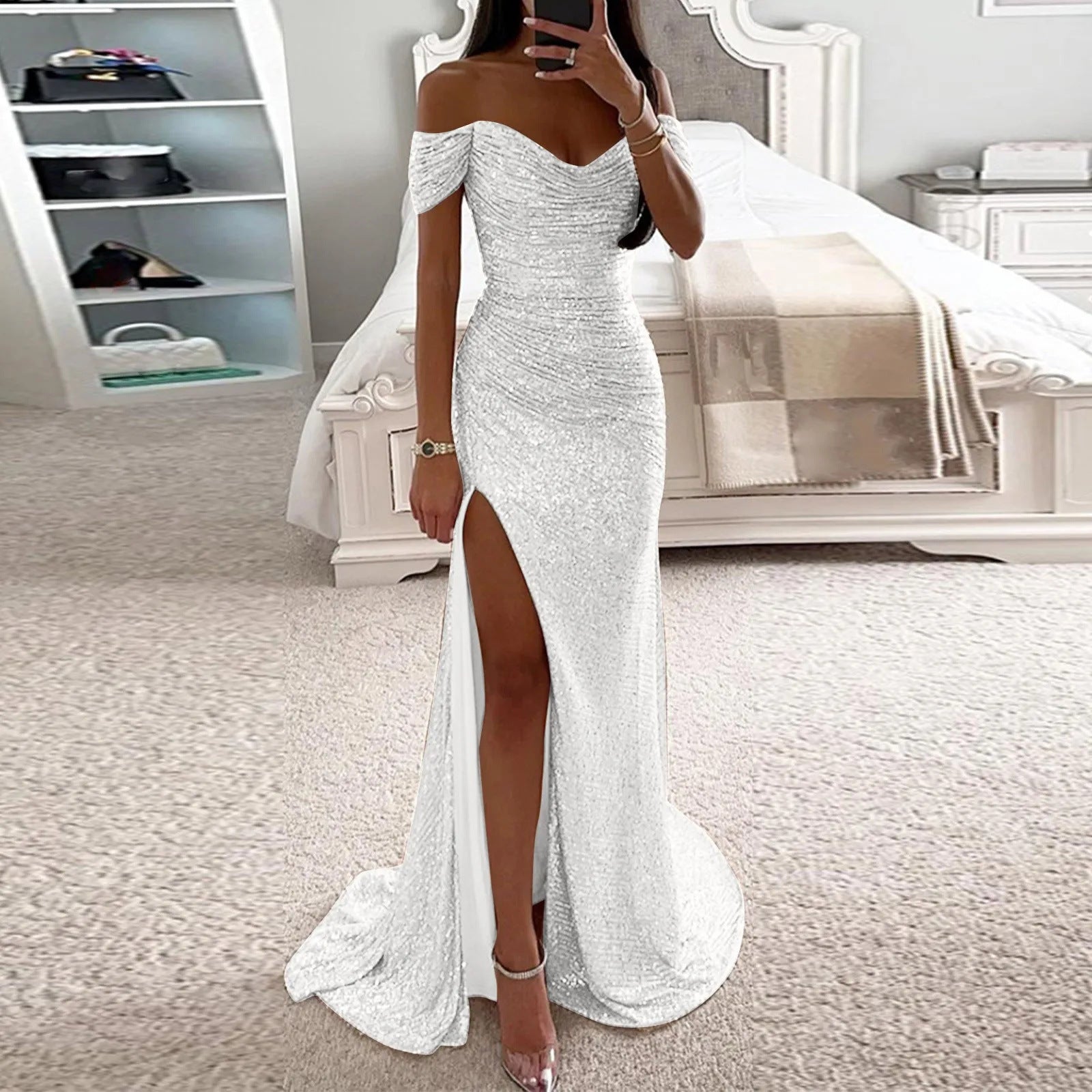 Off-Shoulder Gown - view 3