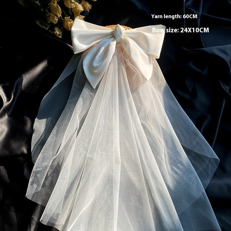 Bow Wedding Veil - view 5
