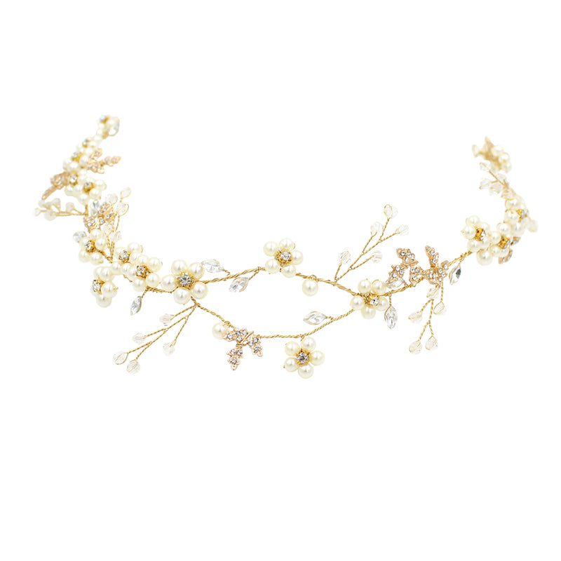 Pearl Flower Bridal Headband