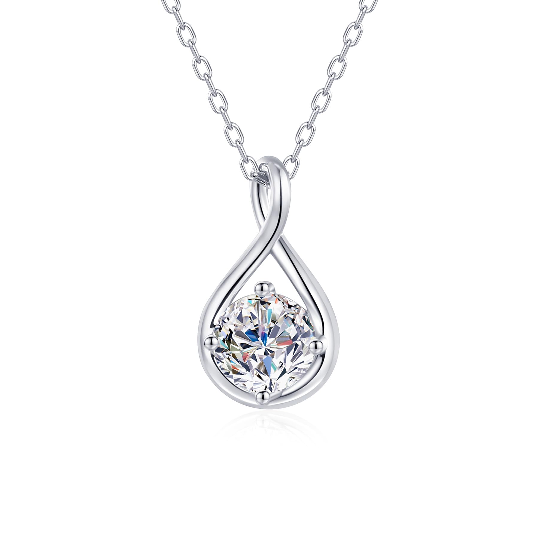 Crystal Teardrop Bridal Necklace